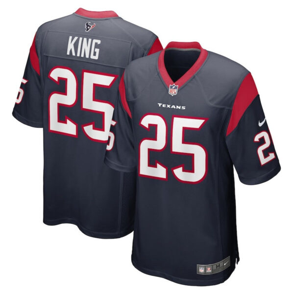 Houston Texans #25 Desmond King Game Jersey – Navy