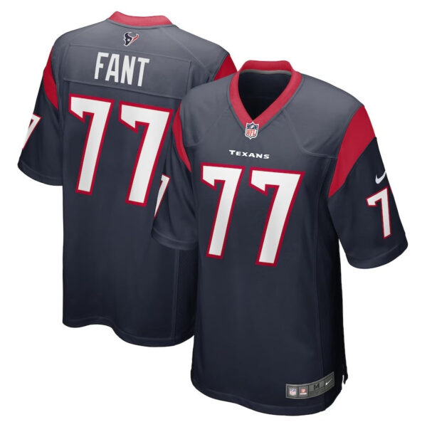 Houston Texans #77 George Fant Game Jersey – Navy