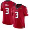 Houston Texans #3 Tank Dell Red 2023 FUSE With John Madden Patch Vapor Jersey