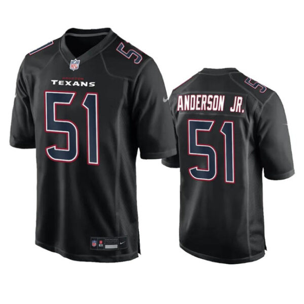 Houston Texans #51 Will Anderson Jr Black Fashion Vapor Untouchable Limited Jersey