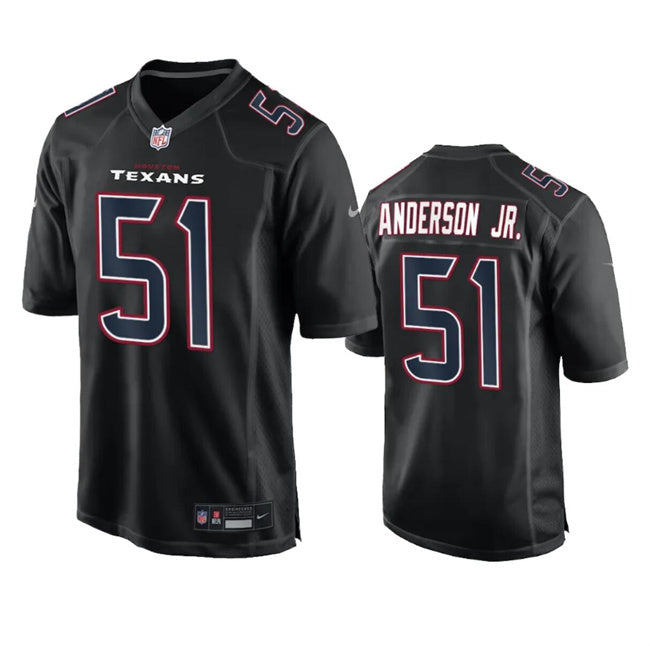 Houston Texans #51 Will Anderson Jr Black Fashion Vapor Untouchable Limited Jersey