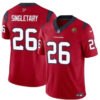 Houston Texans #26 Devin Singletary Red 2023 FUSE With John Madden Patch Vapor Jersey
