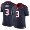 Houston Texans #3 Tank Dell Navy 2023 FUSE With John Madden Patch Vapor Jersey