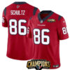 Houston Texans #86 Dalton Schultz Red 2023 FUSE AFC South Champions Jersey