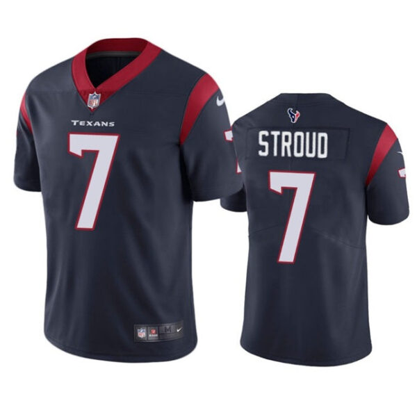 Youth Houston Texans #7 CJ Stroud Navy Vapor Untouchable Limited Stitched Football Jersey