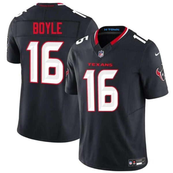 Houston Texans #16 Tim Boyle Navy 2024 FUSE Vapor Untouchable Limited Stitched Jersey