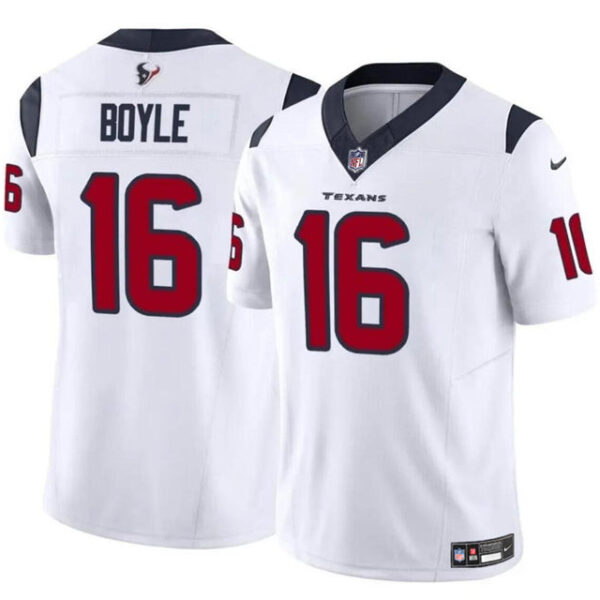 Houston Texans #16 Tim Boyle White 2024 FUSE Vapor Untouchable Stitched Football Jersey