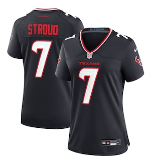 Houston Texans #7 CJ Stroud Navy 2024 2Nd Alternate FUSE Vapor Stitched Jersey 4
