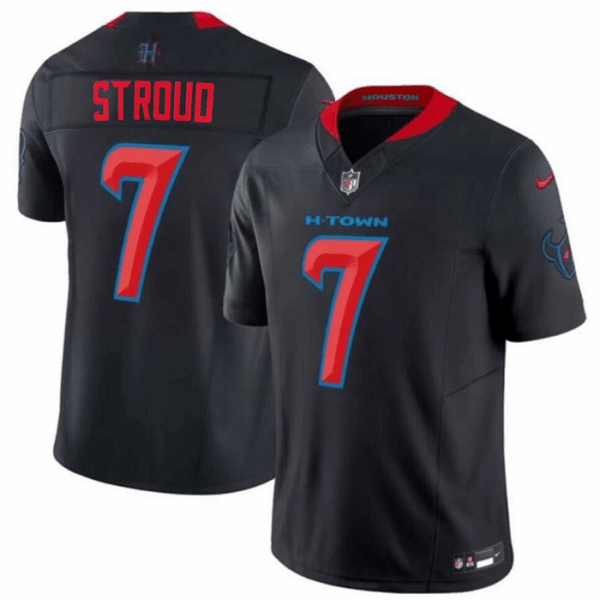Houston Texans #7 CJ Stroud Navy 2024 2Nd Alternate FUSE Vapor Stitched Jersey