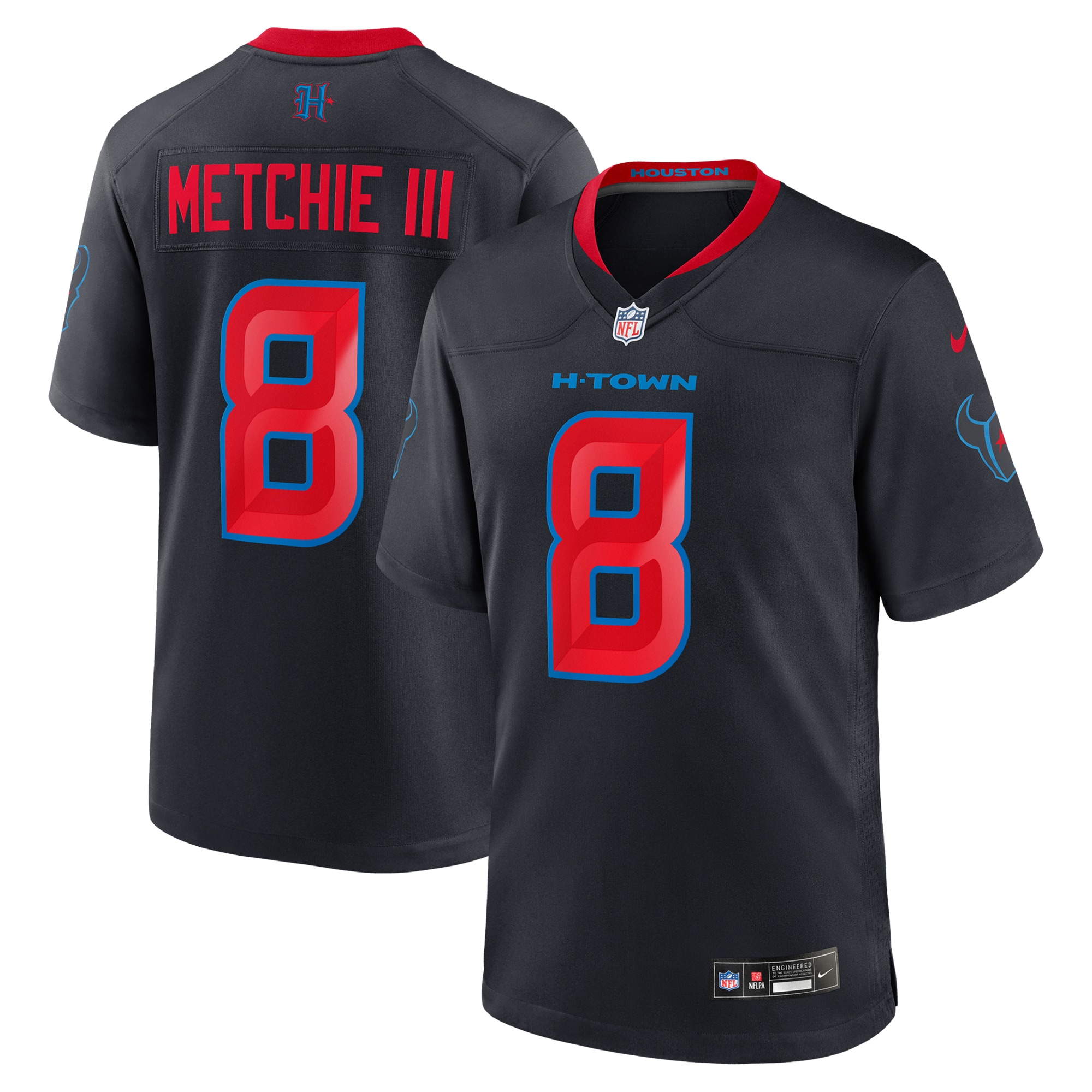 John Metchie III Houston Texans Nike 2Nd Alternate Game Jersey Navy