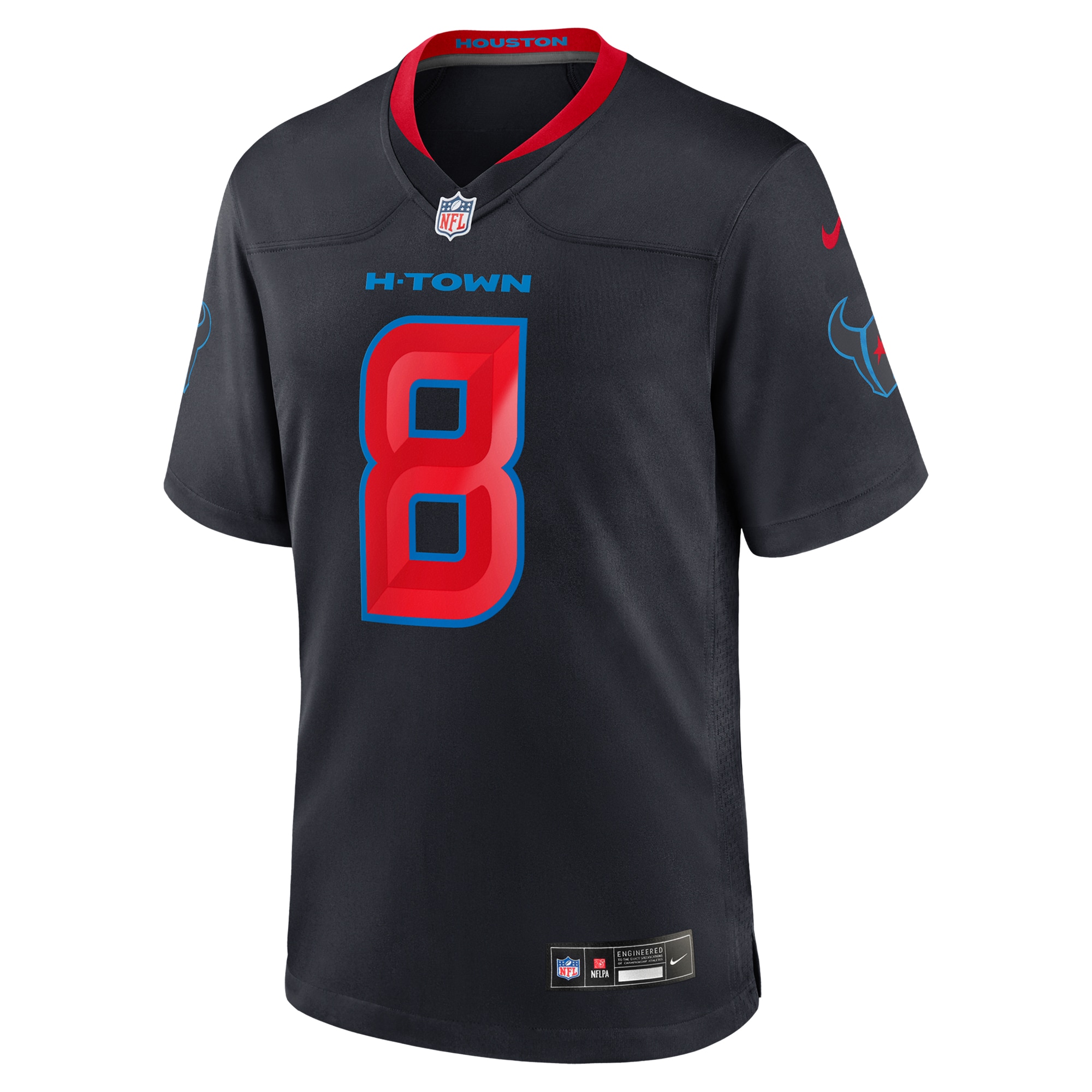 John Metchie III Houston Texans Nike 2Nd Alternate Game Jersey Navy - Image 2