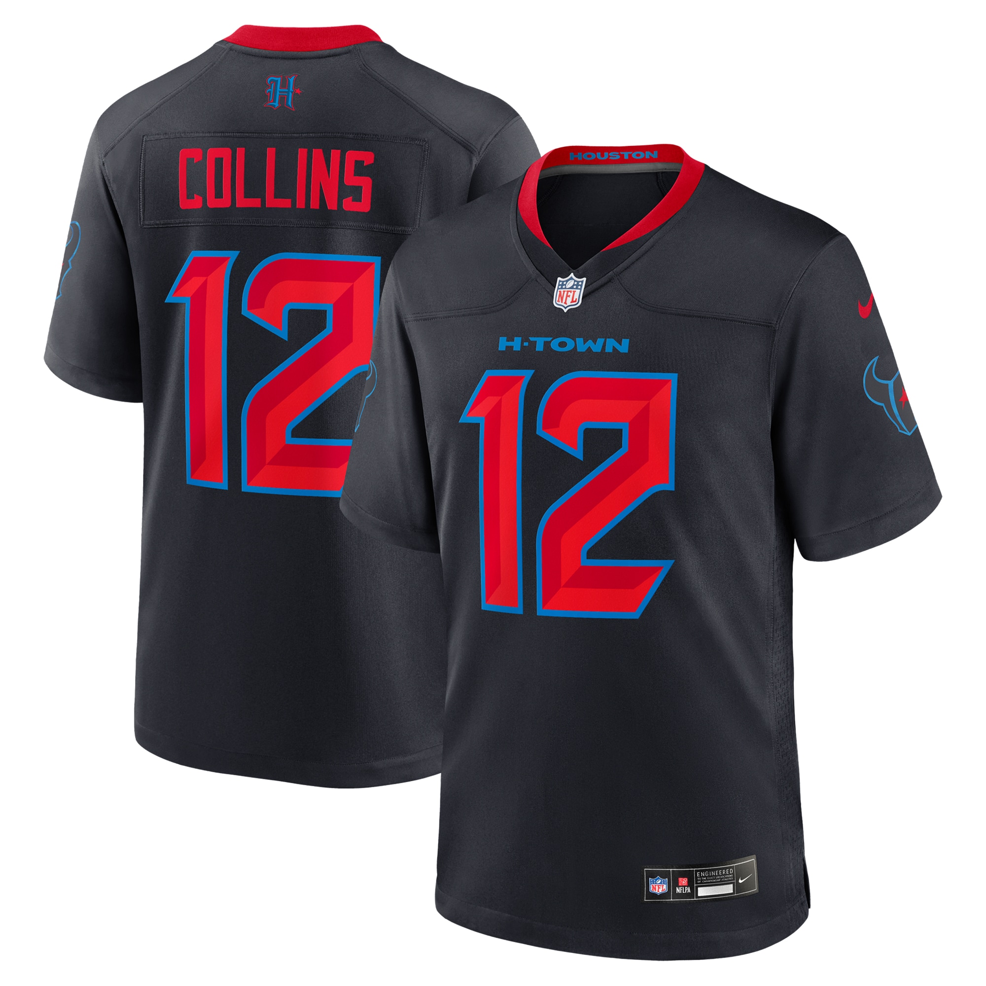 Nico Collins Houston Texans Nike 2Nd Alternate Game Jersey Navy