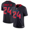 Men’s Houston Texans 2024 Vapor Limited Jersey – All Stitched – Navy Limited – Derek Stingley Jr.