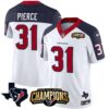 Men’s Houston Texans 2023 AFC South Champions Patch Vapor Jersey – All Stitched – Inverted – Dameon Pierce