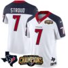 Men’s Houston Texans 2023 AFC South Champions Patch Vapor Jersey – All Stitched – Inverted – C.J. Stroud