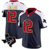 Men’s Houston Texans Gold Trim Vapor Jersey – All Stitched – Alternate – Nico Collins