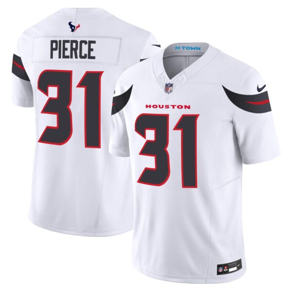 Men’s Houston Texans 2024 Vapor Limited Jersey – All Stitched – White – Dameon Pierce