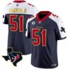 Men’s Houston Texans Gold Trim Vapor Jersey – All Stitched – Alternate – Will Anderson Jr.