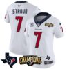 Women’s Houston Texans 2023 AFC South Champions Patch Vapor Jersey – All Stitched – White – C.J. Stroud