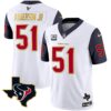 Men’s Houston Texans Gold Trim Vapor Jersey – All Stitched – Navy Sleeves – Will Anderson Jr.