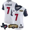 Women’s Houston Texans 2023 AFC South Champions Patch Vapor Jersey – All Stitched – Navy Sleeves – C.J. Stroud