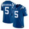 Indianapolis Colts #5 Anthony Richardson Blue 2023 FUSE 1-Star C Patch And With Jersey