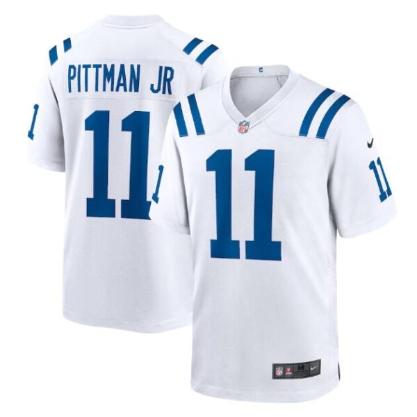 Indianapolis Colts #11 Michael Pittman Jr White Stitched Football Game Jersey