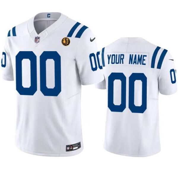 Indianapolis Colts Active Player Custom White 2023 FUSE With John Madden Jersey