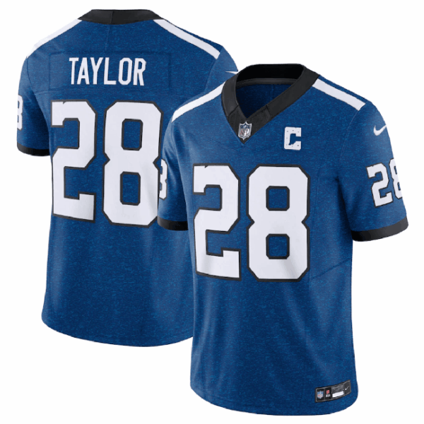 Jersey Indianapolis Colts #28 Jonathan Taylor Royal 2023 FUSE Indiana Nights Limited