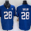 Men’s Indianapolis Colts #28 Jonathan Taylor Blue Stitched Jersey