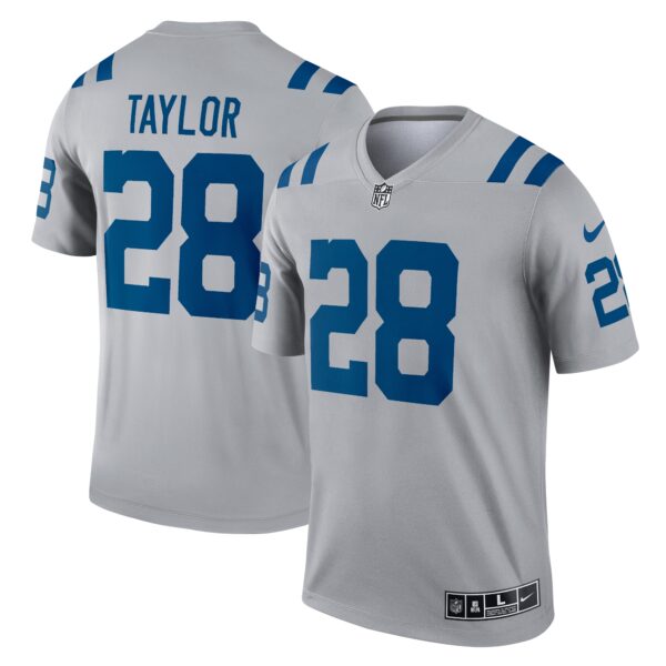 Jonathan Taylor Indianapolis Colts Nike Inverted Legend Player Performance Top Gray