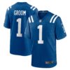 Number 1 Groom Indianapolis Colts Nike Game Jersey Royal