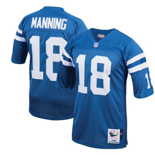 Peyton Manning Indianapolis Colts 1998 Mitchell Ness Authentic Throwback Retired Player Jersey Royal