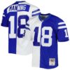 Peyton Manning Indianapolis Colts Mitchell Ness 1998 Split Legacy Replica Jersey Royal White