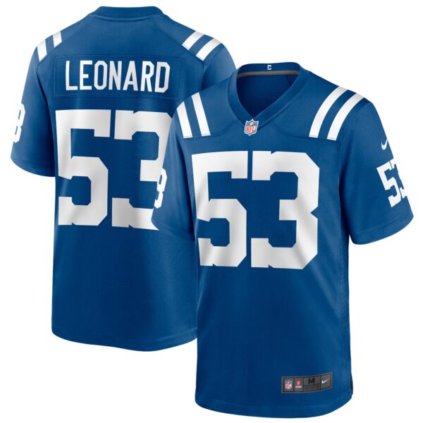 Shaquille Leonard Indianapolis Colts Nike Game Player Jersey Royal