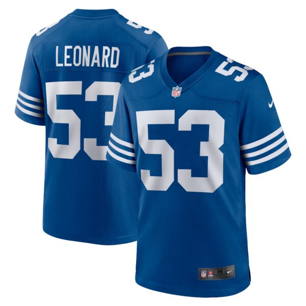 Shaquille Leonard Indianapolis Colts Nike Alternate Game Jersey Royal