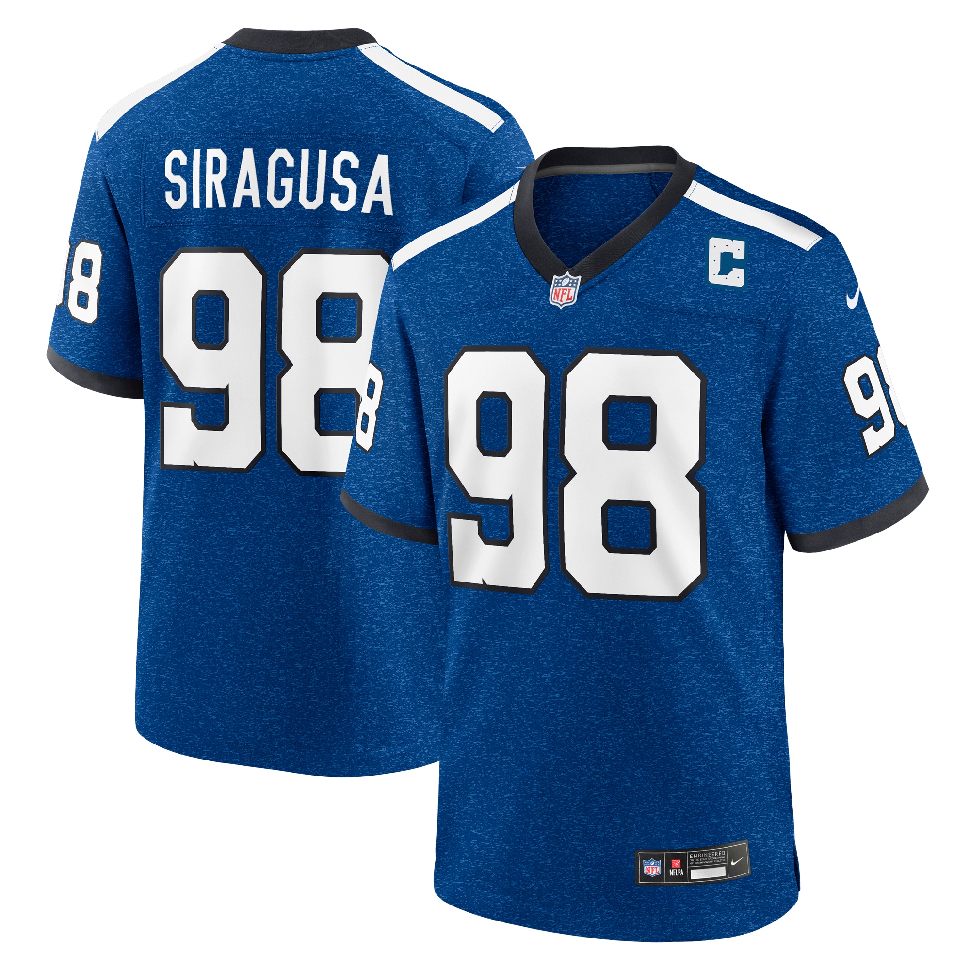 Tony Siragusa Indianapolis Colts Nike Indiana Nights Alternate Game Jersey Royal