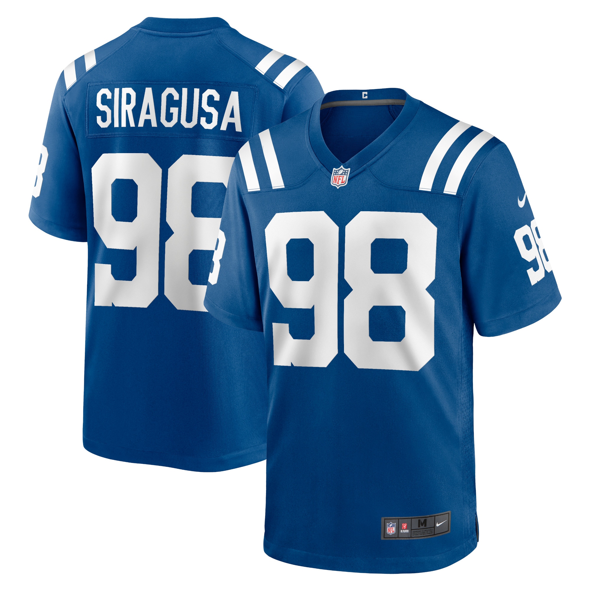 Tony Siragusa Indianapolis Colts Nike Game Retired Player Jersey Royal