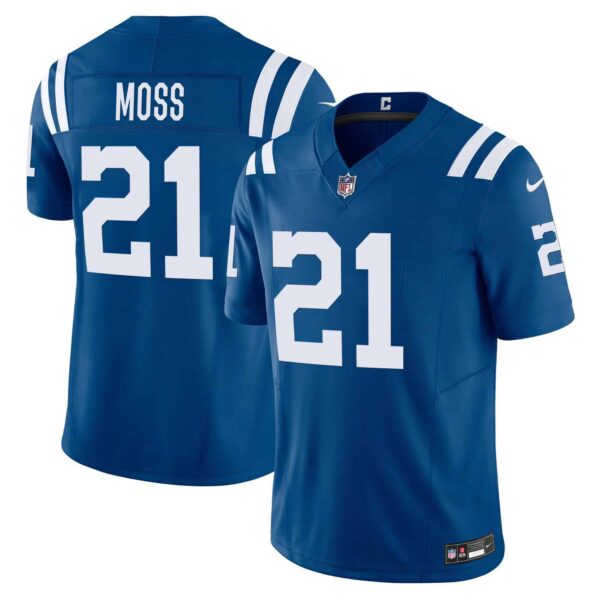 Men’s Colts Vapor Limited Jersey – All Stitched – Royal – Zack Moss