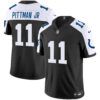 Men’s Colts Vapor Limited Jersey – All Stitched – Black Alternate – Pittman Jr.