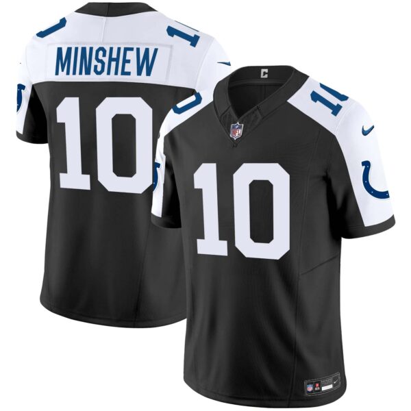 Men’s Colts Vapor Limited Jersey – All Stitched – Black Alternate – Gardner Minshew