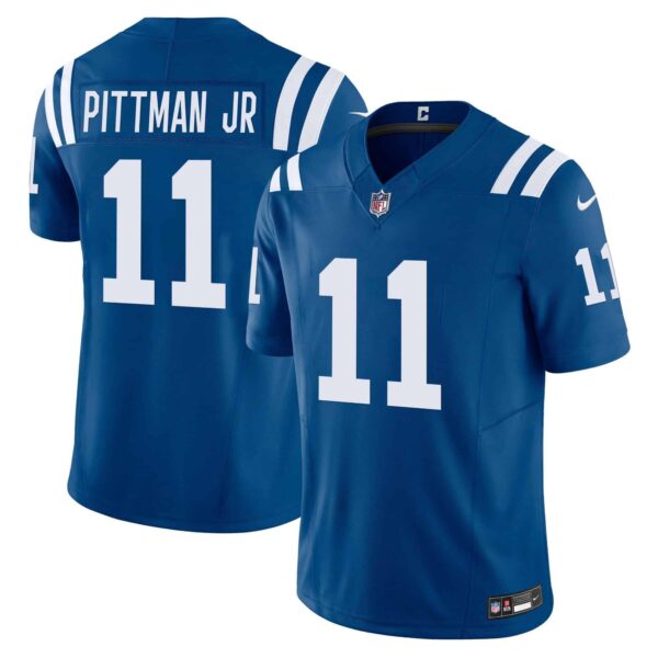 Men’s Colts Vapor Limited Jersey – All Stitched – Royal – Pittman Jr.