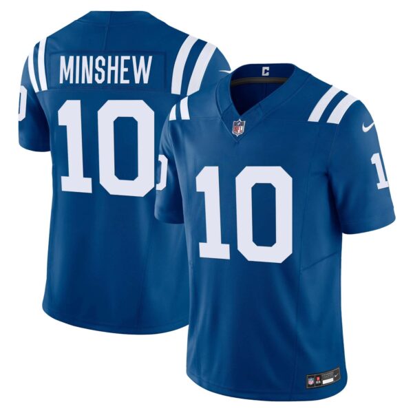Men’s Colts Vapor Limited Jersey – All Stitched – Royal – Gardner Minshew