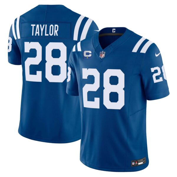 Men’s Colts Vapor Limited Jersey – All Stitched – Royal – Jonathan Taylor