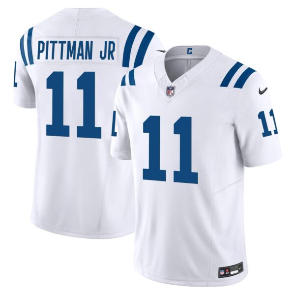 Men’s Colts Vapor Limited Jersey – All Stitched – White – Pittman Jr.