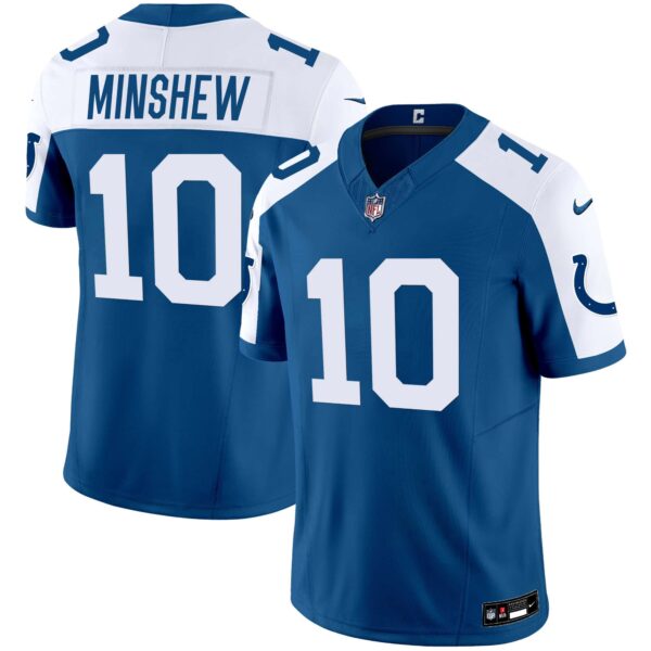 Men’s Colts Vapor Limited Jersey – All Stitched – Royal Alternate – Gardner Minshew
