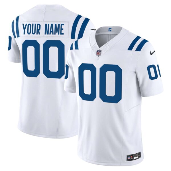 Colts Vapor Limited Custom Jersey – All Stitched – Men – White