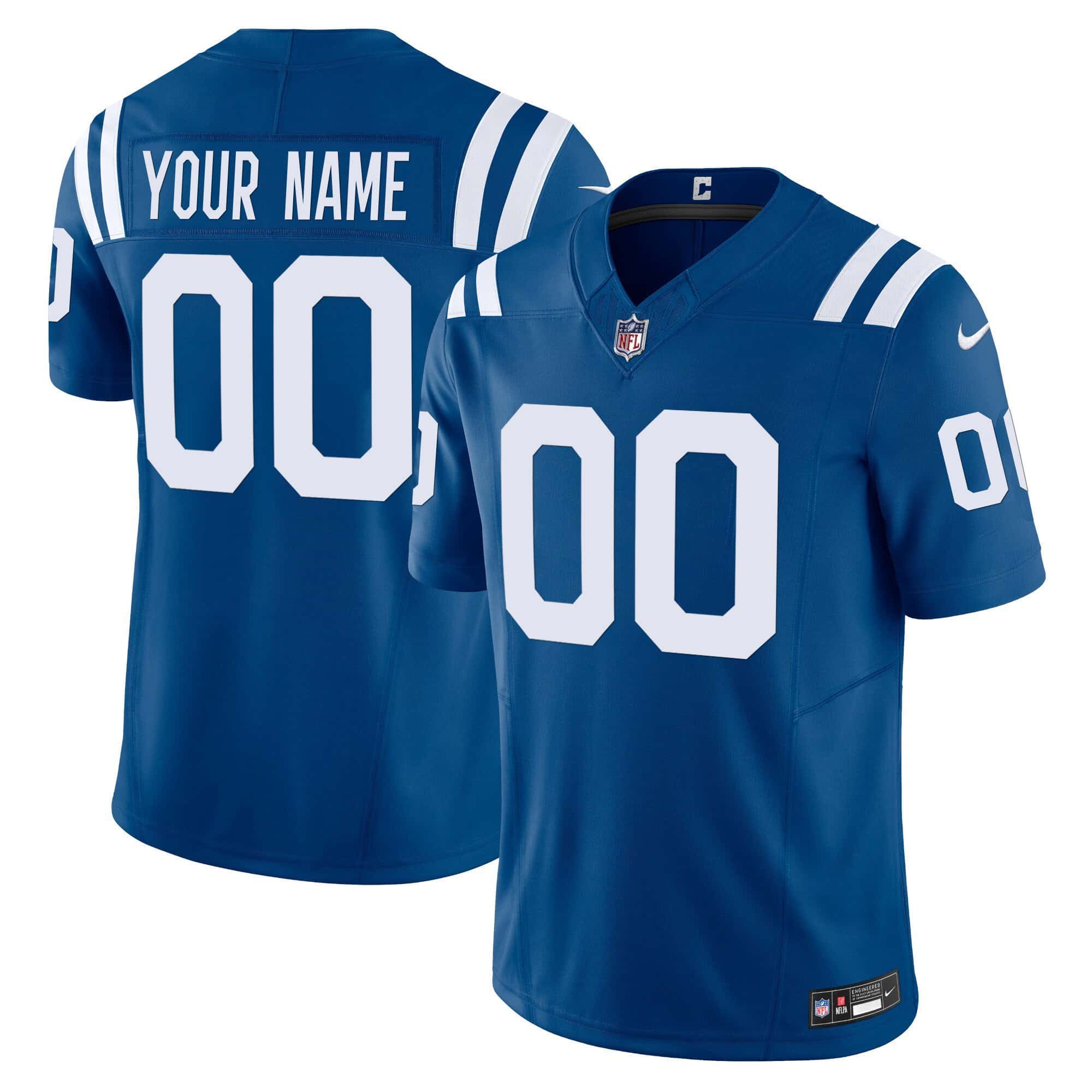 Colts Vapor Limited Custom Jersey – All Stitched – Men – Royal