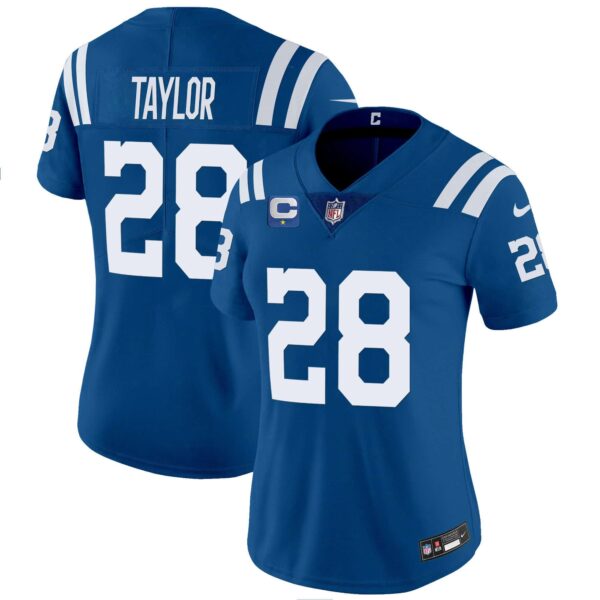 Women’s Colts Vapor Limited Jersey – All Stitched – Royal – Jonathan Taylor