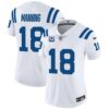 Women’s Colts Vapor Limited Jersey – All Stitched – White – Peyton Manning